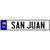 Puerto Rico San Juan Novelty Metal European License Plate