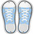 Anchor Baby Blue Novelty Metal Shoe Outlines (Set of 2)