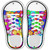 Colorful Flowers Novelty Metal Shoe Outlines (Set of 2)