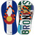 CO Flag|Broncos Strip Art Novelty Metal Flip Flops (Set of 2)