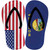 USA|Montana Flag Novelty Flip Flops Sticker Decal