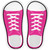 Pink Solid Novelty Shoe Outlines Sticker Decal
