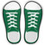 Green Solid Novelty Shoe Outlines Sticker Decal