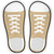 Gold Solid Novelty Shoe Outlines Sticker Decal