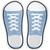 Light Blue Glitter Novelty Shoe Outlines Sticker Decal
