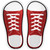 Red Glitter Novelty Shoe Outlines Sticker Decal