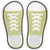 Yellow Glitter Novelty Shoe Outlines Sticker Decal