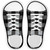 Black Plad Novelty Shoe Outlines Sticker Decal