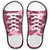Pink Camo Novelty Shoe Outlines Sticker Decal