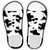 Cow Print Novelty Shoe Outlines Sticker Decal