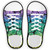Purple|Green Sparkles Giraffe Print Novelty Shoe Outlines Sticker Decal