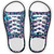 Pink|Blue Leopard Print Novelty Shoe Outlines Sticker Decal