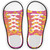 Purple|Pink Striped Pattern Novelty Shoe Outlines Sticker Decal