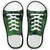 Green Glitter Pattern Novelty Shoe Outlines Sticker Decal