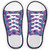 Blue|Purple Scales Novelty Shoe Outlines Sticker Decal