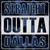 Straight Outta Dallas Novelty Metal Square Sign