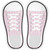 Pink Chevron Pattern Novelty Shoe Outlines Sticker Decal