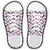 Pink|Black Chevron Pattern Novelty Shoe Outlines Sticker Decal