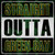 Straight Outta Green Bay Novelty Metal Square Sign