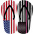 USA|Pink American Flag Novelty Flip Flops Sticker Decal