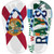 FL Flag|Rays Strip Art Novelty Flip Flops Sticker Decal