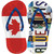 CAN Flag|Blue Jays Strip Art Novelty Flip Flops Sticker Decal