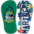 WA Flag|Mariners Strip Art Novelty Flip Flops Sticker Decal