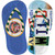 MN Flag|Wild Strip Art Novelty Flip Flops Sticker Decal