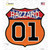 Rebel Hazzard 01 Novelty Highway Shield Sticker Decal