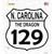 North Carolina Dragon 129 Novelty Highway Shield Sticker Decal