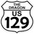 The Dragon US 129 Novelty Highway Shield Sticker Decal