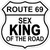 Route 69 Sex King Novelty Highway Shield Sticker Decal
