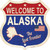 Alaska Established Novelty Highway Shield Sticker Decal
