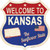 Kansas Established Novelty Highway Shield Sticker Decal
