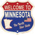 Minnesota Established Novelty Highway Shield Sticker Decal
