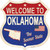 Oklahoma Established Novelty Highway Shield Sticker Decal