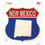 New Mexico Silhouette Novelty Highway Shield Sticker Decal