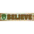 Believe Bigfoot Novelty Narrow Sticker Decal