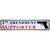 2nd Amendment Supporter Pistol Novelty Narrow Sticker Decal