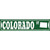 Colorado St Silhouette Novelty Narrow Sticker Decal