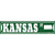 Kansas St Silhouette Novelty Narrow Sticker Decal