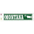 Montana St Silhouette Novelty Narrow Sticker Decal