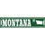 Montana St Silhouette Novelty Narrow Sticker Decal