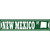 New Mexico St Silhouette Novelty Narrow Sticker Decal