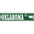 Oklahoma St Silhouette Novelty Narrow Sticker Decal