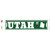 Utah St Silhouette Novelty Narrow Sticker Decal
