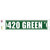 420 Green Street Novelty Narrow Sticker Decal
