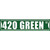 420 Green Street Novelty Narrow Sticker Decal