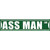 Ass Man Avenue Novelty Narrow Sticker Decal