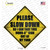 Dumbass Sign Out Of Yard Novelty Diamond Sticker Decal